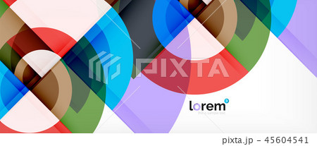 Multicolored round shapes abstract background 45604541