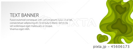 Banner with Green Gradient Shapes Banner with Green Gradient Shapes 45606173