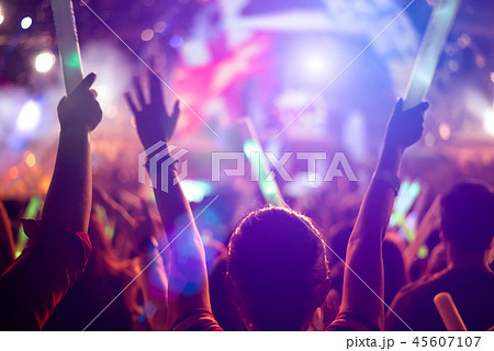 Rock concert party event. Music festival 45607107