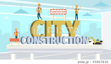 Concept Modern City Construction Buildings Concept Modern City Construction Buildings 45607616