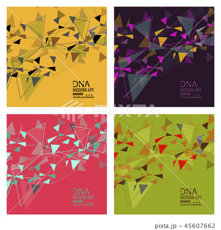 Set of abstract DNA strand symbol. Isolated on white background. Vector illustration, eps 10. 45607662