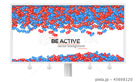 Billboard with abstract background filled with Billboard with abstract background filled with 45608120