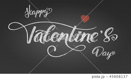 Happy Valentines day. Greetings poster with design Happy Valentines day. Greetings poster with design 45608137