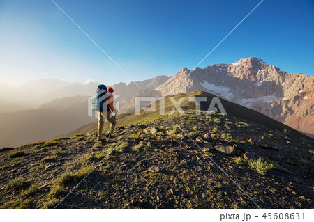 Hike in Fann mountains Hike in Fann mountains 45608631