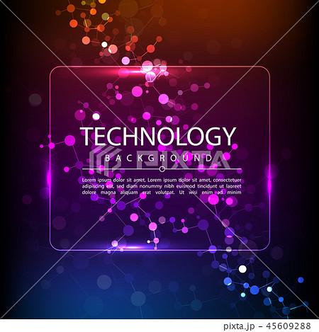 Abstract technology digital hi tech hexagons concept background. Space for your text 45609288