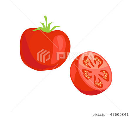 Tomato Grocery Food Sign Isolated Icons Vector Tomato Grocery Food Sign Isolated Icons Vector 45609341