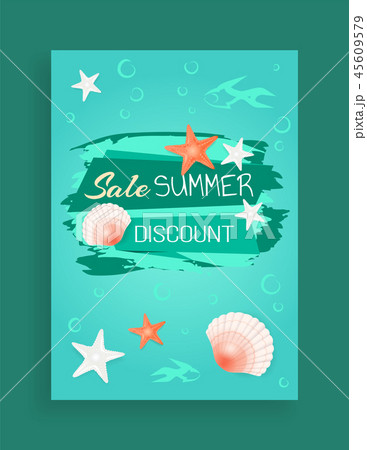 Summer Sale Vector Banner Promotion Leaflet Sample Summer Sale Vector Banner Promotion Leaflet Sample 45609579
