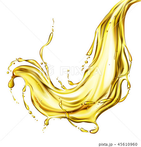 Extra virgin vegetable oil splash realistic vector 45610960