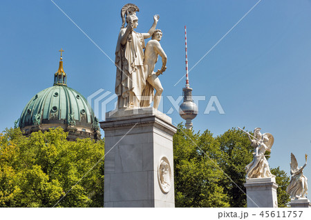 Palace Bridge sculptures in Berlin, Germany. 45611757