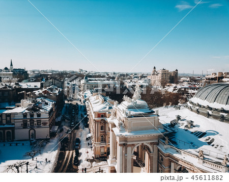 Odessa Opera and Ballet Theater with a bird's eye view Odessa Opera and Ballet Theater with a bird's eye view 45611882