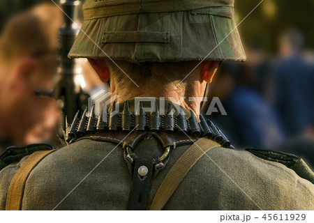 Behind the machine gunner 45611929