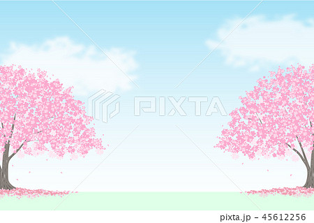 桜の木の背景 のイラスト素材