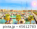 Yachts, boats pier in port resort Torrevieja Spain 45612783