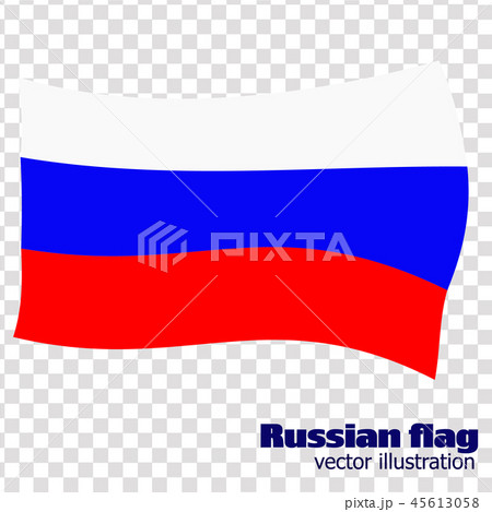 Bright background with flag of Russia. Happy Russia day background. Bright illustration with flag. 45613058