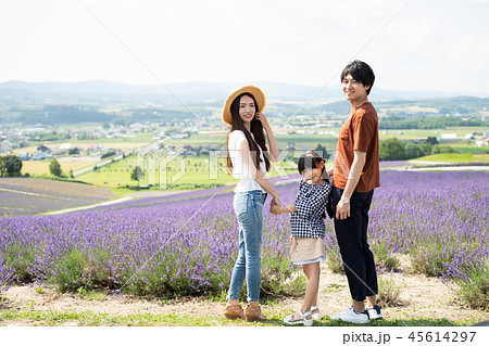 花畑と家族 45614297