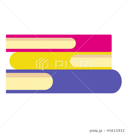 Stack of books icon, flat style Stack of books icon, flat style 45615932