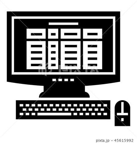 Finance calculator icon, simple style 45615992