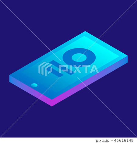 Smartphone icon, isometric style 45616149