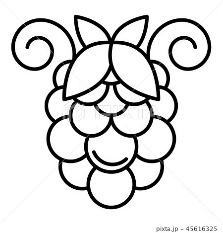 Bunch of grapes icon, outline style Bunch of grapes icon, outline style 45616325