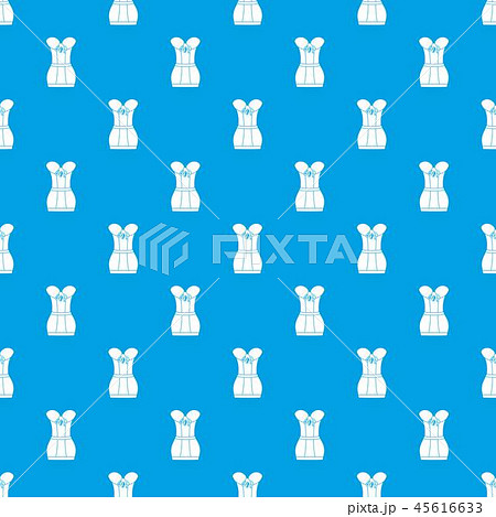 Retro corset pattern vector seamless blue Retro corset pattern vector seamless blue 45616633