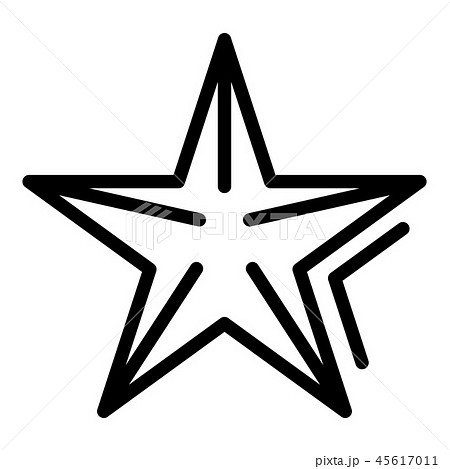 Sea star icon, outline style Sea star icon, outline style 45617011
