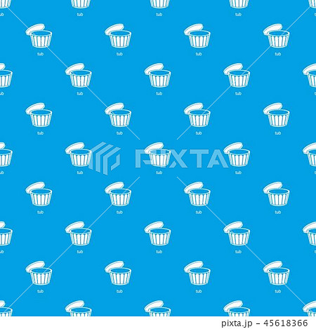 Tub pattern vector seamless blue 45618366