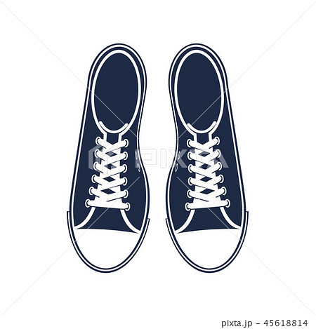 Sporty Sneakers Isolated Iconのイラスト素材