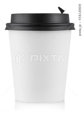 the takeaway cup of coffee isolated on white the takeaway cup of coffee isolated on white 45618909