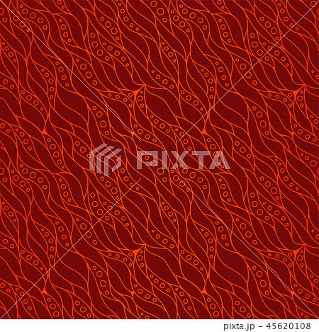 Hot red seamless pattern with decorative fireのイラスト素材 [45620108] - PIXTA