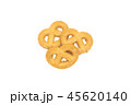 top view of three butter cookies. 45620140