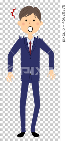 ビジネスマン　驚く 45620879