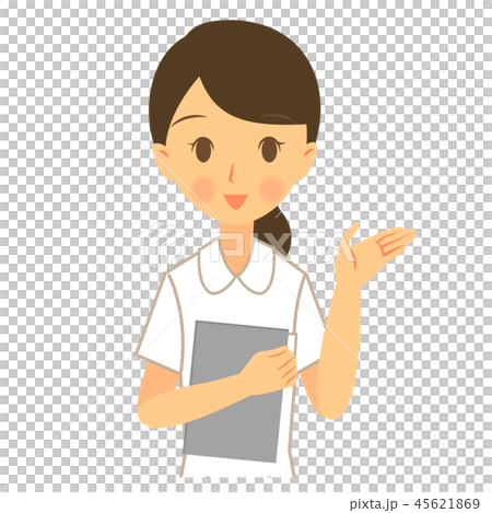 Occupation Nurse Female Guided by Left Hand Upper Body Occupation Nurse Female Guided by Left Hand Upper Body 45621869