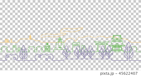 Street arrangement Line drawing Kamakura 1 45622407