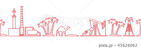 Oil industry vector seamless pattern Oil industry vector seamless pattern 45626062