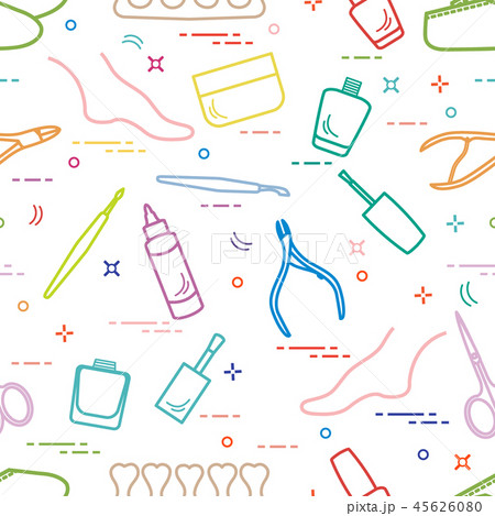 Pattern of manicure and pedicure tools and 45626080