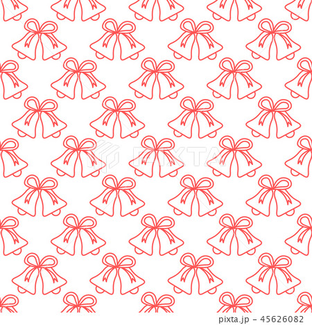 Christmas, New Year 2019 pattern with bells 45626082