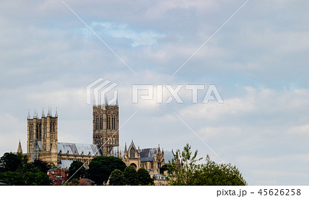 Lincoln Cathedral during the day from afar 45626258