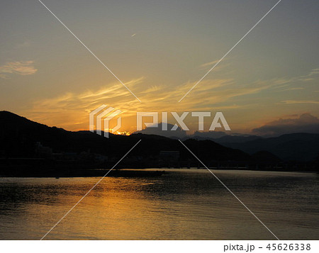 海部川の夕暮れ 45626338