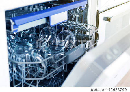 Home appliance dishwashing machine in kitchen Home appliance dishwashing machine in kitchen 45628790