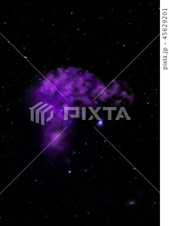 Small part of an infinite star field. 3D rendering 45629201