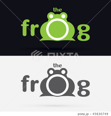 Text the frog graphic vector 45630749
