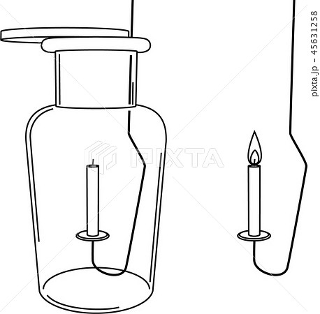 集気びんのイラスト素材