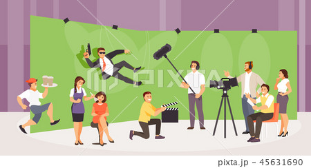 Film crew vector 45631690