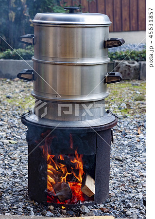 餅つき用のせいろ(蒸し器)の写真素材 [45631857] - PIXTA