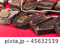 Closeup on rusty old padlocks 45632539