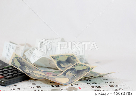 お金の管理 増税イメージ 確定申告イメージ お金の管理 増税イメージ 確定申告イメージ 45633788