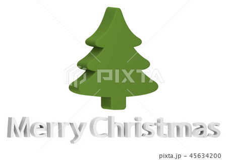 Christmas tree with text for Merry Christmas Christmas tree with text for Merry Christmas 45634200