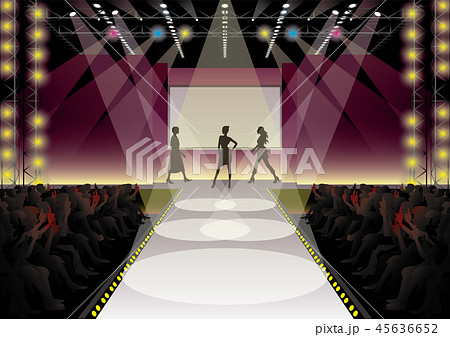 Fashion Show Stage Stock Illustration