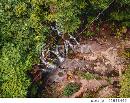Waterfall with clear water in tropical forest Waterfall with clear water in tropical forest 45638446