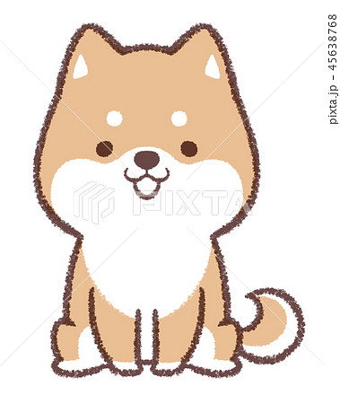 Shiba Inu Sitting Stock Illustration